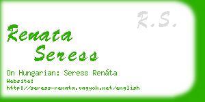 renata seress business card